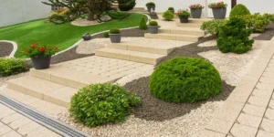 Aménagement de jardins - deco_massif_galets - Leo Environnement